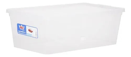 Caja Organizadora 6 Litros Transparente Blanco