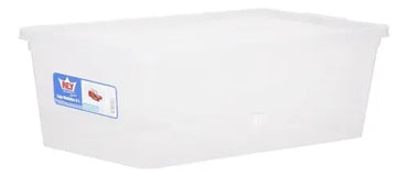Caja Organizadora 6 Litros Transparente Blanco