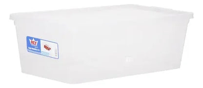 Caja Organizadora 6 Litros Transparente Blanco