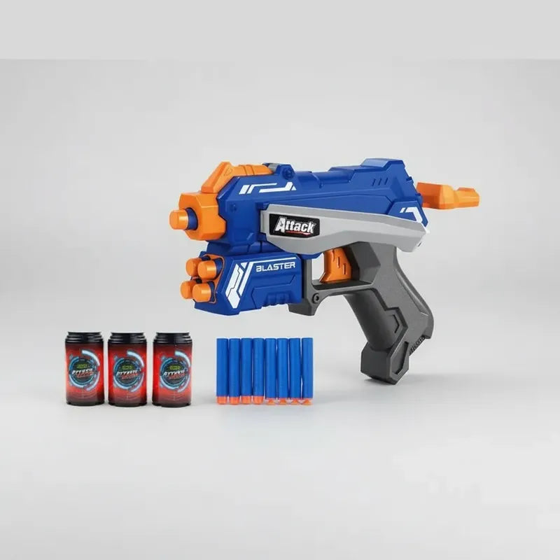 Pistola Lanza Dardos Attack Force 8x Azul