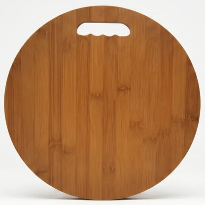 Tabla Para Picar Y Cortar De Madera Circular 32cm Liso Lisa Bambú