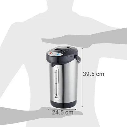 Termo Hervidor Recco 2.8 Litros Termo Eléctrico Plateado