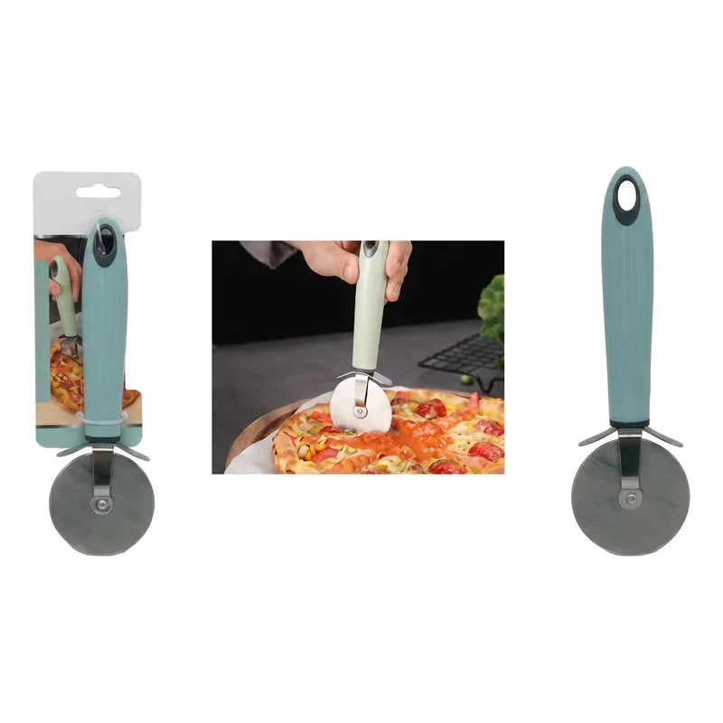 Cortador De Pizza Acero Inoxidable Verde Menta