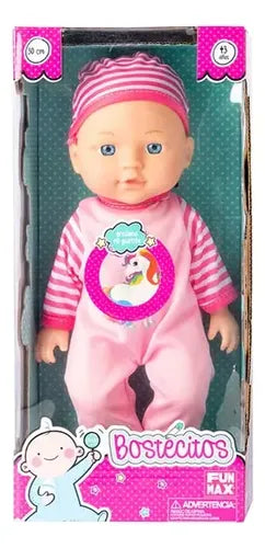 Muñeca Bostecitos Babydoll 4 Sonidos 30cm