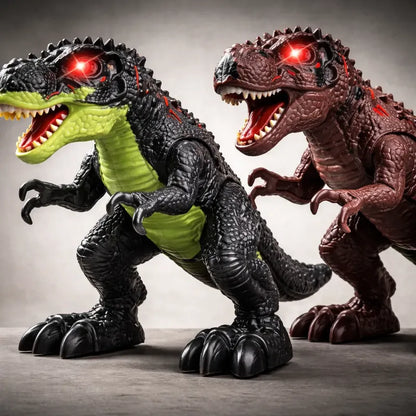 Dinosaurio T-rex Juguete Multifunción Luz , Sonido Dinosaurio Verde Musgo