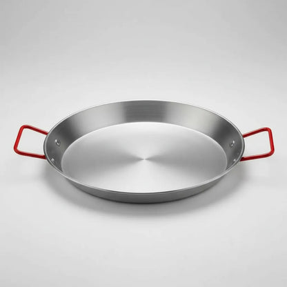 Sartén Antiadherente De 22 Cm Con Mango Rojo Acero Inoxidable