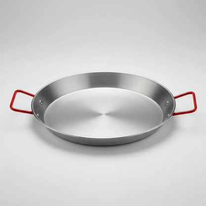 Sartén Antiadherente De 22 Cm Con Mango Rojo Acero Inoxidable
