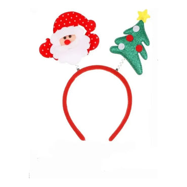 Cintillo Adornos Navideños De 23x12 Cm Rojo
