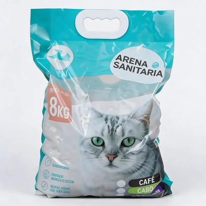 Arena Para Gato Aglutinante 24 Kg, Aroma Café