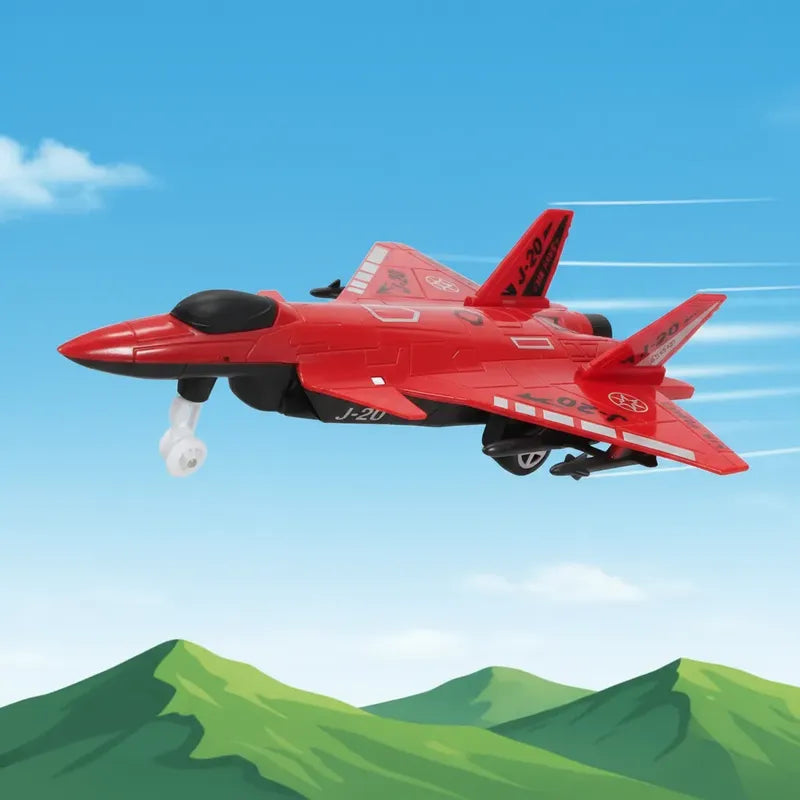 Avion De Combate Control Remoto Rojo Juguete Rojo Avion Combate