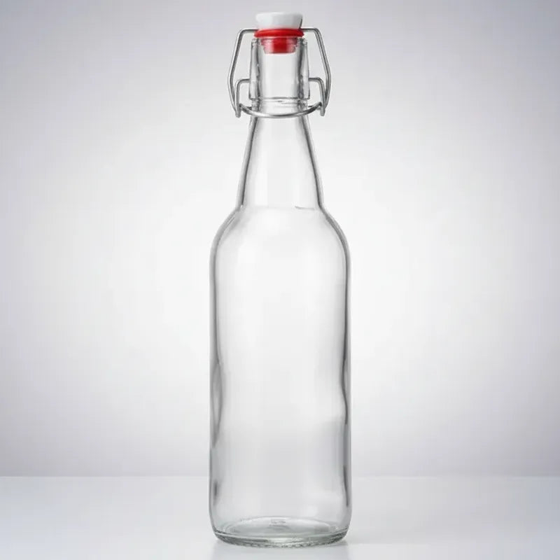 Pack 2 Botellas De Almacenamiento Jugo 1000ml Vidrio