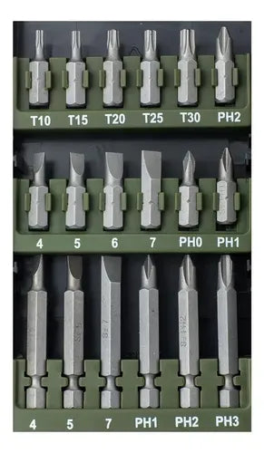 Kit De Puntas Y Dados 28 Piezas Bauker