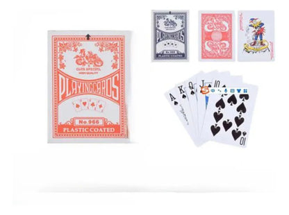Baraja De Cartas De Poker Con Núcleo Gris 290g Blanco Varios