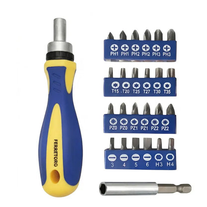 Set De Destornillador De 26 Piezas Azul