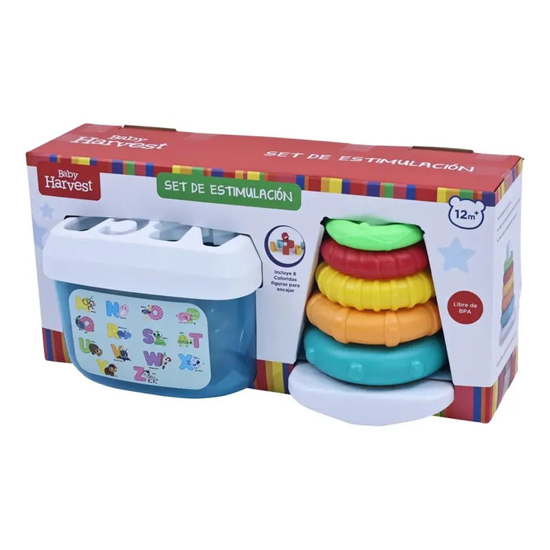 Junior Learning Set Include Stacking Rings & Bucket