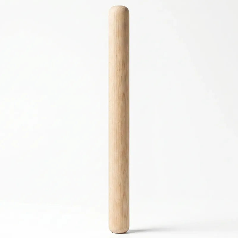 Rodillo De Madera Para Masas De Pizza O Pan 30cm Madera