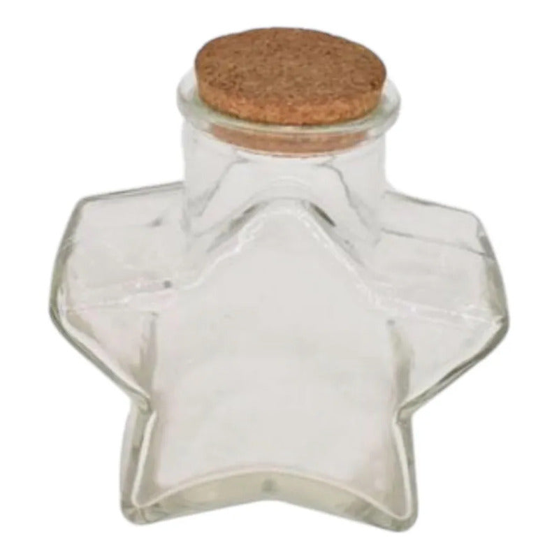 Pack 12 Botellas  Estrellas Vidrio 150ml Vidrio