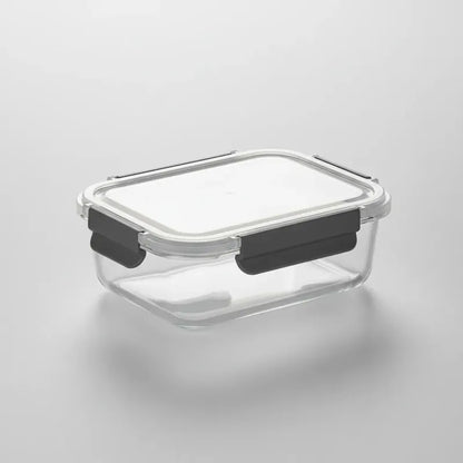 Pack 2 Tupper Hermético Vidrio 1040ml Transparente
