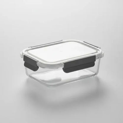 Pack 2 Tupper Hermético Vidrio 1040ml Transparente