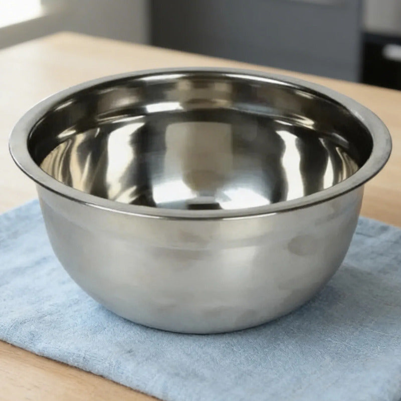 Bowl Profundo 22 Cm Acero Inoxidable Plateado