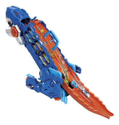 Hot Wheels City Pista De Juguete Súper Remolque De T-rex Color Multicolor