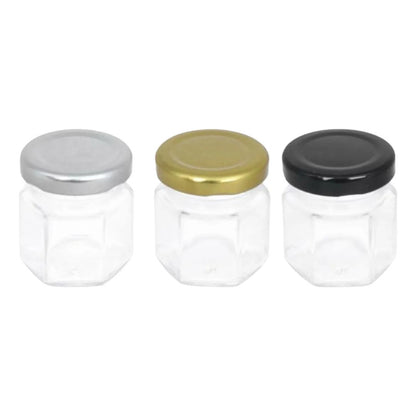 Pack 12 Botellas Hexagonal 60 Ml Pack 12 Vidrio