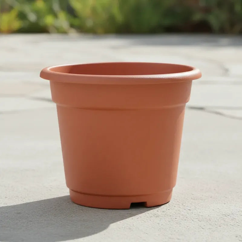 Pack 5 Macetas Plástico Duro 21x17 Cm Vivero N21 Terracota