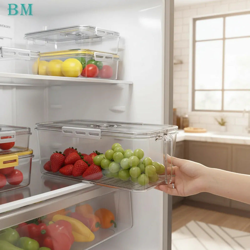 Caja Organizadora Para Refrigerador 10cmx28cmx20.5cm Transparente