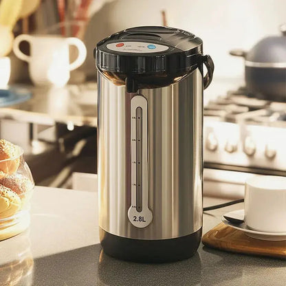 Termo Hervidor Recco 2.8 Litros Termo Eléctrico Plateado
