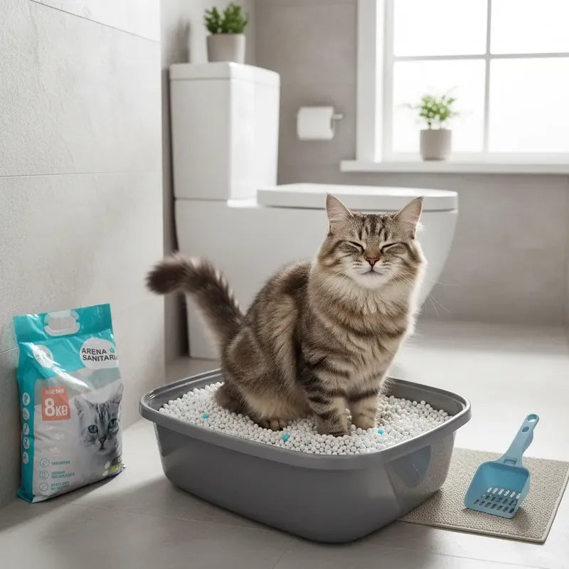 Arena Sanitaria Aglutinante Para Gato 24 Kg, Aroma Limón
