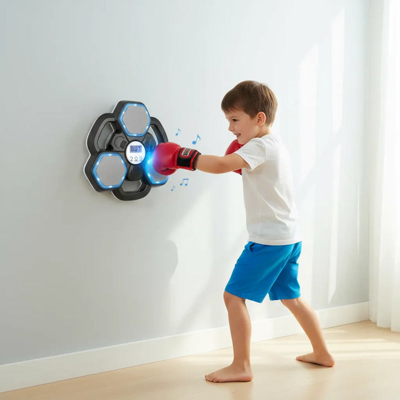 Máquina De Boxeo Musical Juego Con Bluetooth Luz Varios