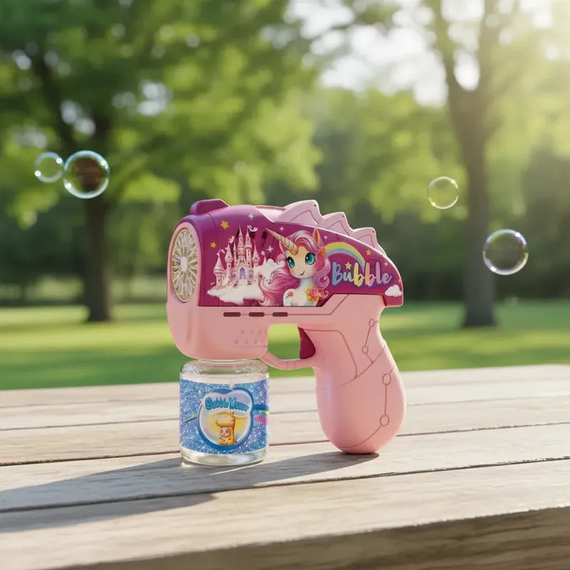 Pistola Burbuja Bubble Para Niñas Rosa