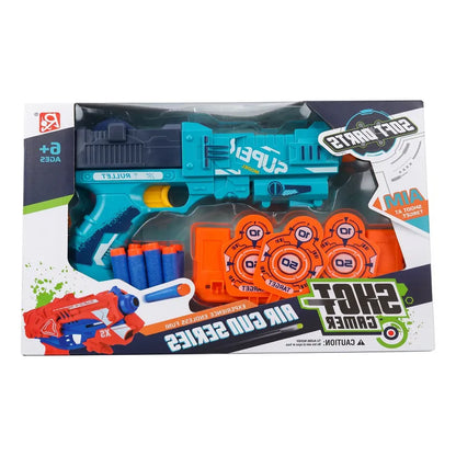Pistola Lanzador De Dardos Azul