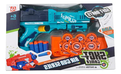 Pistola Lanzador De Dardos Azul