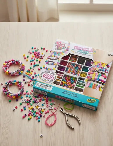 Set De Pulseras Y Mostacillas So Beads