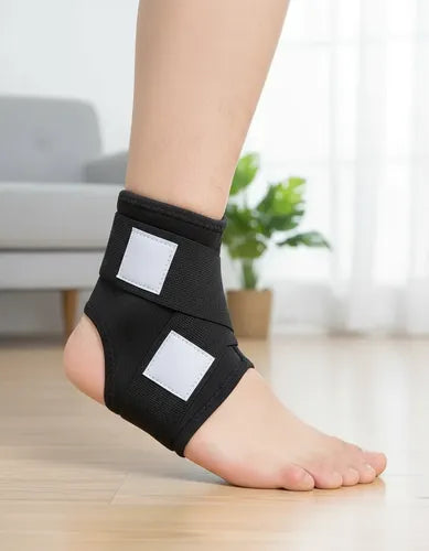 Tobillera De Soporte Elástico Para Fascitis Plantar Negro S/m