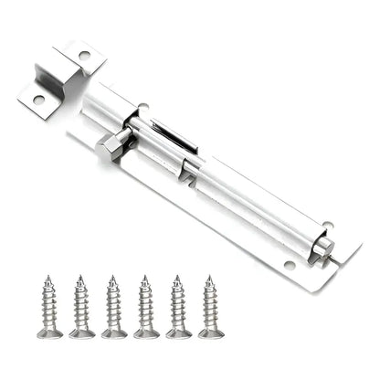 Picaporte Pasador Cerrojo Pestillo Para Puerta 12,5 Cm Plateado