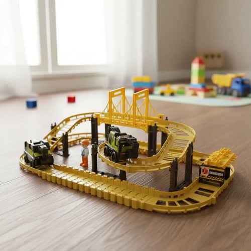 Pista Engineering Track 47pzas De Construccion Amarillo
