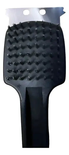 Escobilla Cepillo Para Limpiar Parrilla 2 En 1. Bbq 30cm Negro