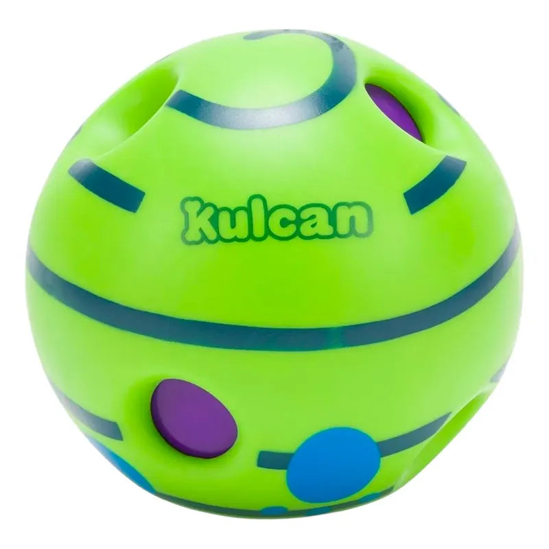 Juguete Para Perro Pelota Con Sonido 14 Cm Kulcan Verde Claro