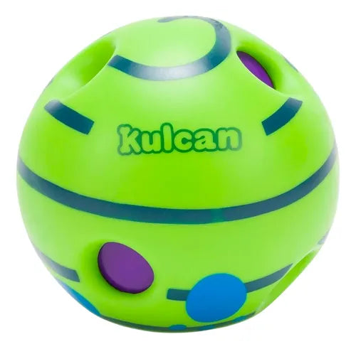 Juguete Para Perro Pelota Con Sonido 14 Cm Kulcan Verde Claro