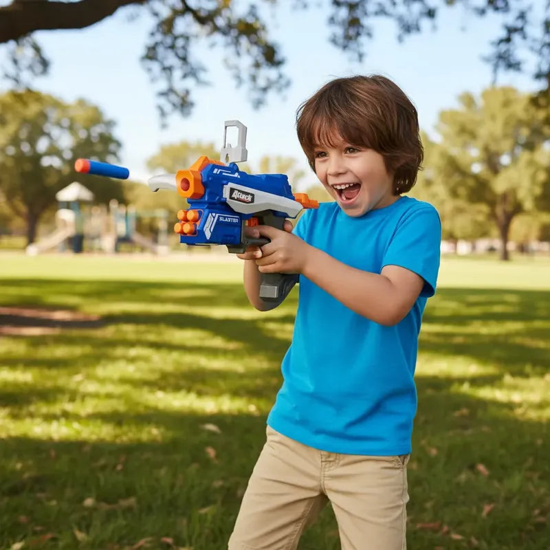 Pistola Lanza Dardos Attack Force 8x Azul