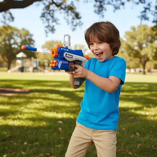 Pistola Lanza Dardos Attack Force 8x Azul