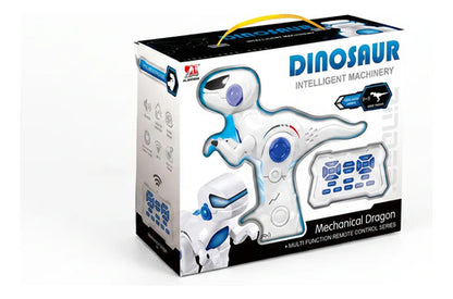 Robot Dinosaurio Con Control, Canta, Habla Inglés, C/blanco Dinosaurio Blanco