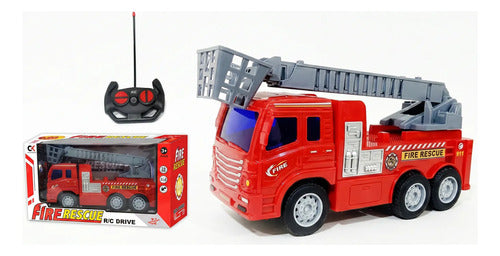 Camion De Bombero Con Luces Y Sonido Bombero Rojo