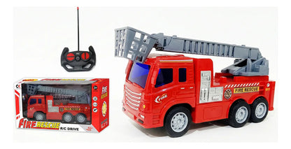 Camion De Bombero Con Luces Y Sonido Bombero Rojo