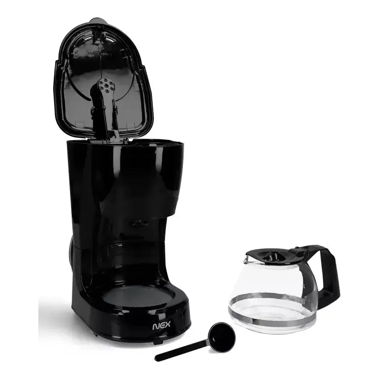 Cafetera Eléctrica Goteo 4 Tazas 650ml Automática Filtro Nex Negro