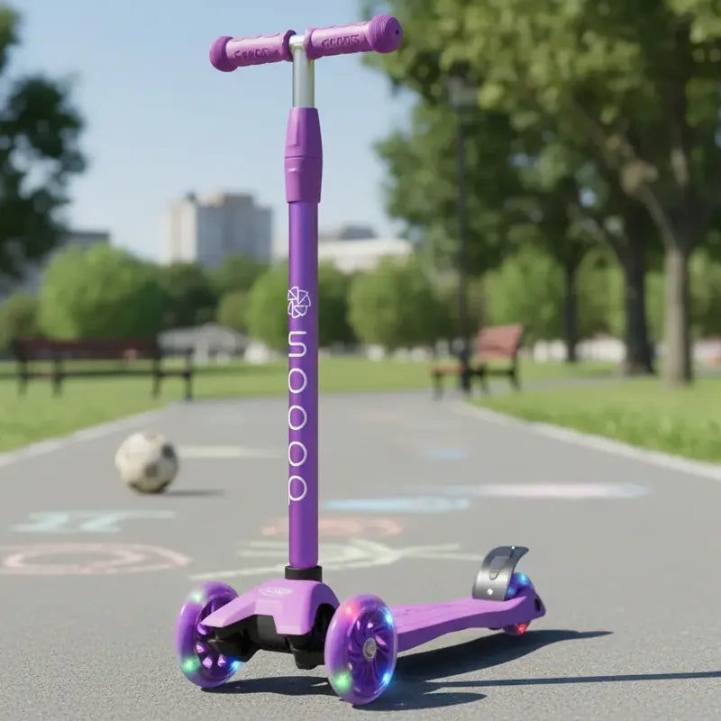 Scooter 3 Ruedas M C/los Fluor-niños Y Niñas