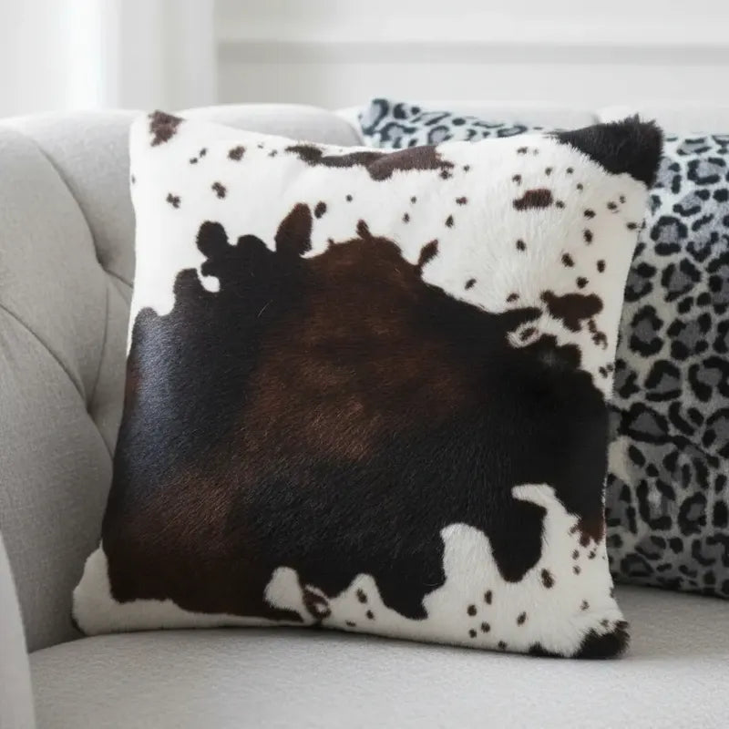 Pack X6 Fundas De Cojines 45x45 Cm, Súper Suaves-animalprint Animal Print