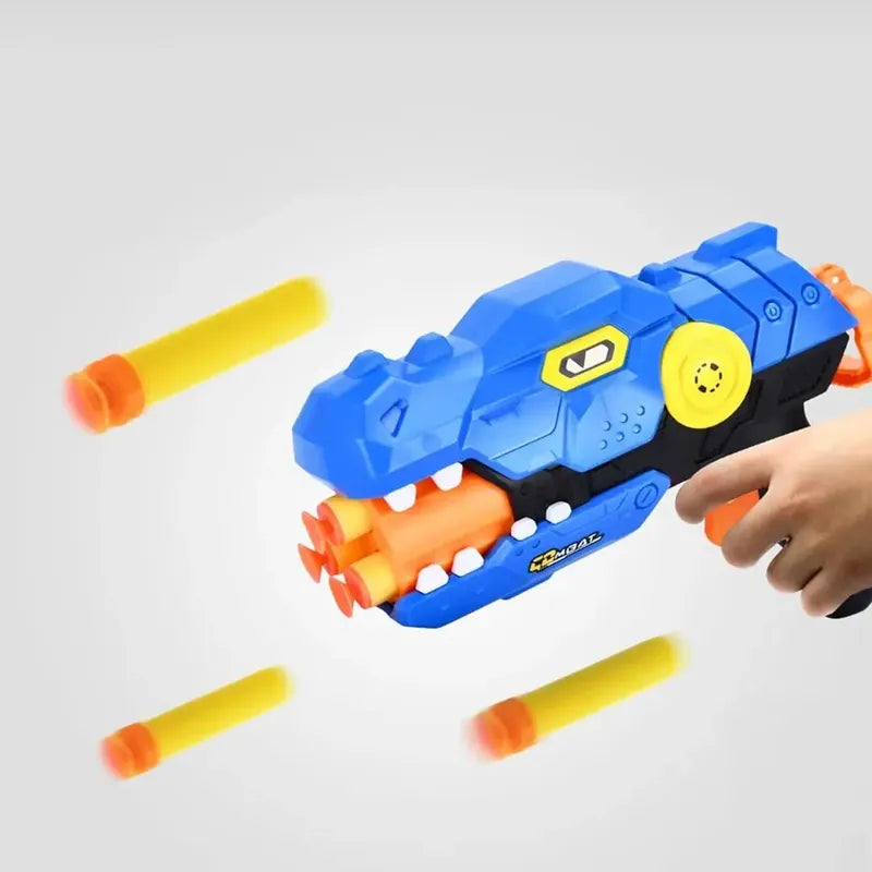 Pistola Lanza Dardos X6 Azul Azul